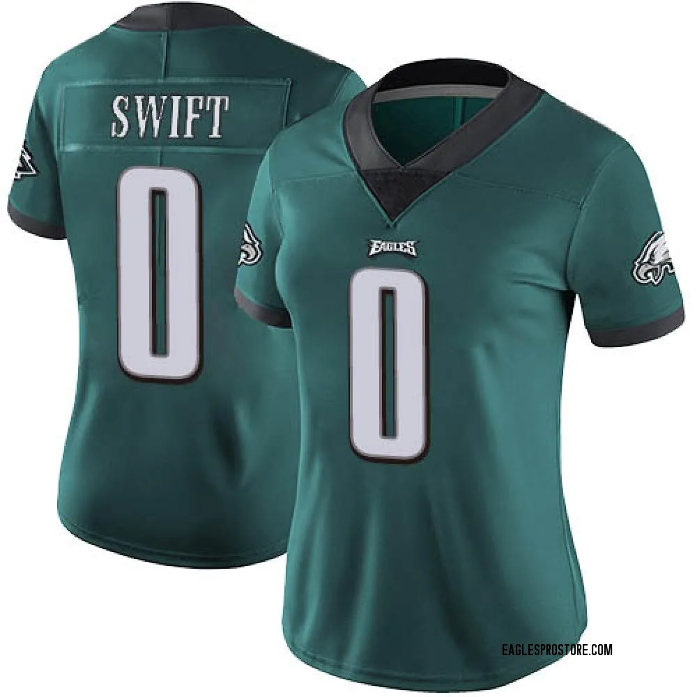  alt=&quot;Women's Limited D'Andre Swift Philadelphia Eagles Green Midnight Team Color Vapor Untouchable Jersey&quot; width=500