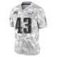 Youth Limited Nicholas Morrow Philadelphia Eagles Arctic Camo 2024 Salute to Service Jersey